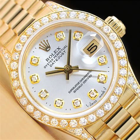 womens rolex president|rolex ladies diamond bezel watch.